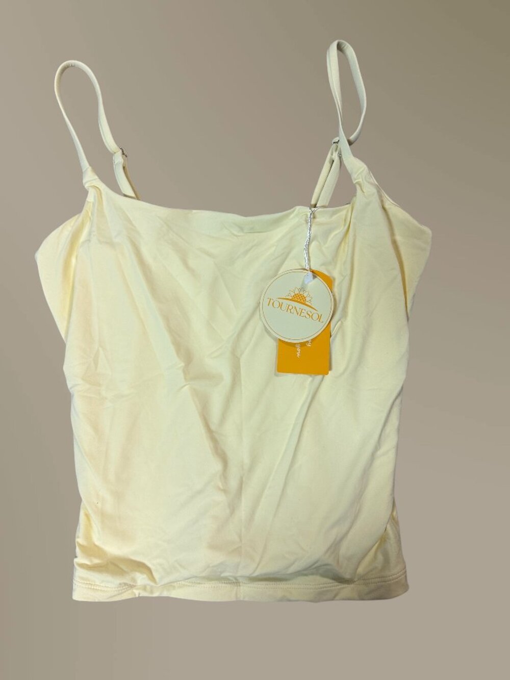 TOURNESOL Yellow Cami Tank Top Adjustable Straps